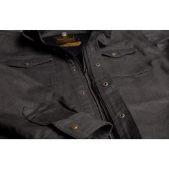 Cortech Voodoo Wax Cotton Riding Shirt -Cycling Equipment Shop 8102 0125 04 Chest Detail Shot 20012.1573491195