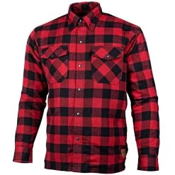 Cortech Bender Armored Moto Flannel Shirt - Red Tide