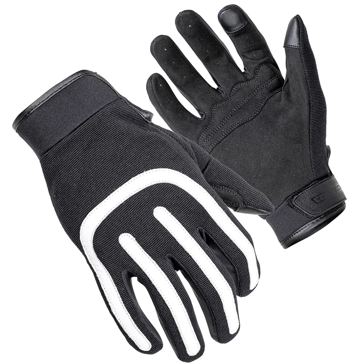 Cortech Brodie Moto Style Gloves - Black/White 1 Cortech Brodie Moto Style Gloves - Black/White