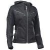 Speed And Strength Street Savvy Women's Leather/Textile Jacket - Black/Black