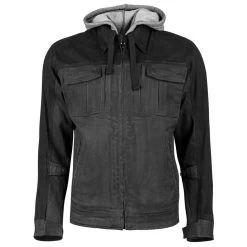 Speed And Strength Rough Neck Waxed Canvas Jacket - Grey/Black