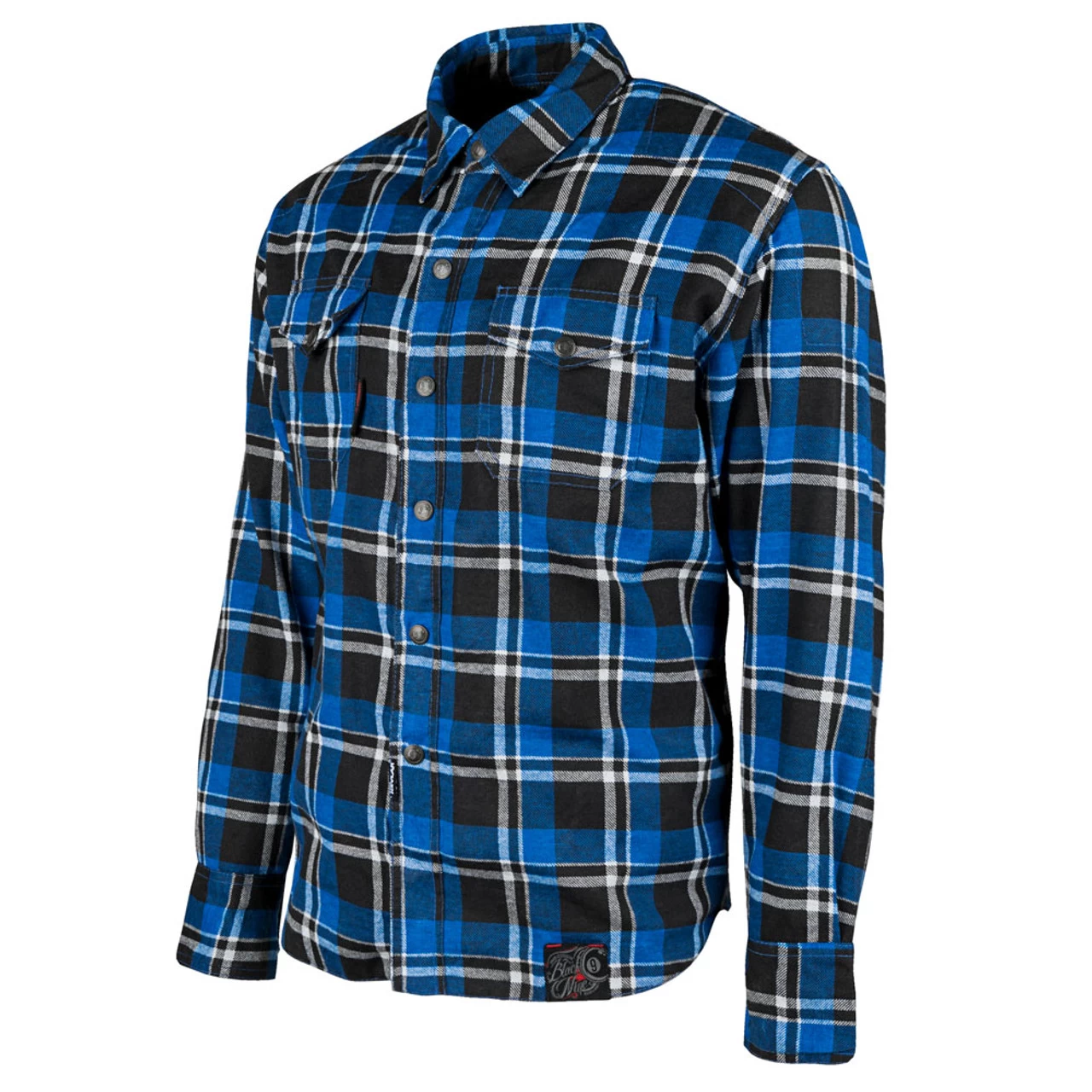 Speed And Strength Black Nine Reinforced Moto Flannel Shirt - Blue/Black 2 Speed And Strength Black Nine Reinforced Moto Flannel Shirt - Blue/Black - Image 2