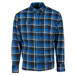 Speed And Strength Black Nine Reinforced Moto Flannel Shirt - Blue/Black