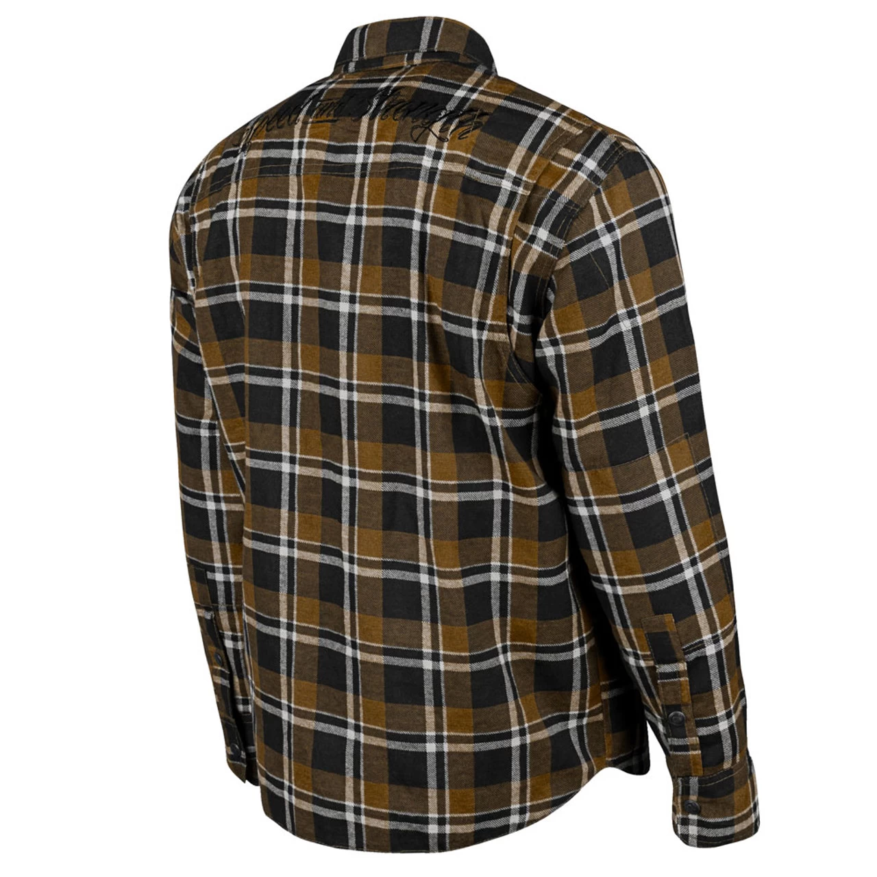 Speed And Strength Black Nine Reinforced Moto Flannel Shirt - Brown/Black 3 Speed And Strength Black Nine Reinforced Moto Flannel Shirt - Brown/Black - Image 3