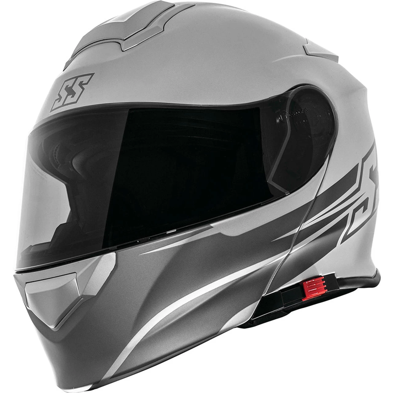 Speed And Strength SS4100 SS Logo Modular Helmet - Satin Silver 1 Speed And Strength SS4100 SS Logo Modular Helmet - Satin Silver