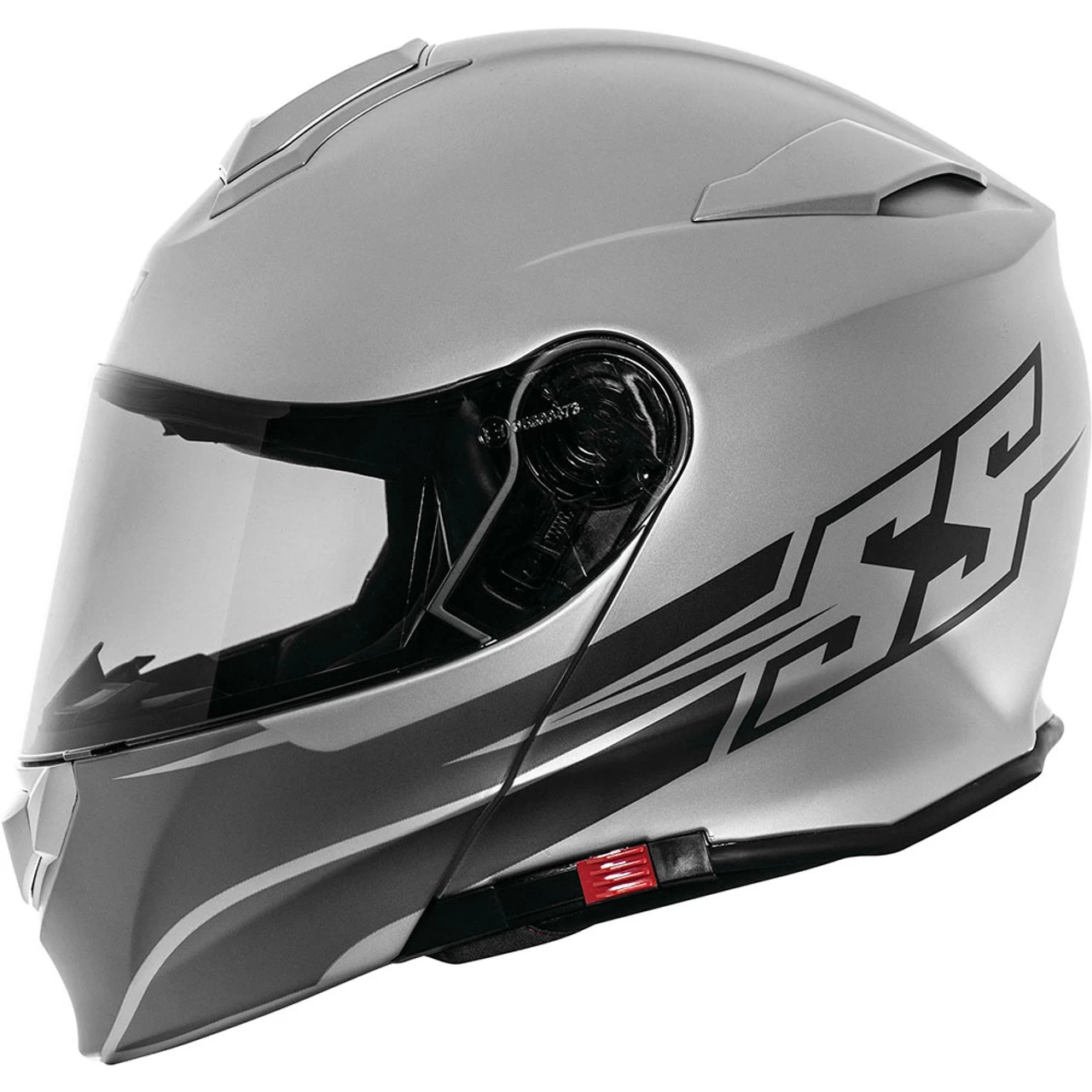 Speed And Strength SS4100 SS Logo Modular Helmet - Satin Silver 2 Speed And Strength SS4100 SS Logo Modular Helmet - Satin Silver - Image 2