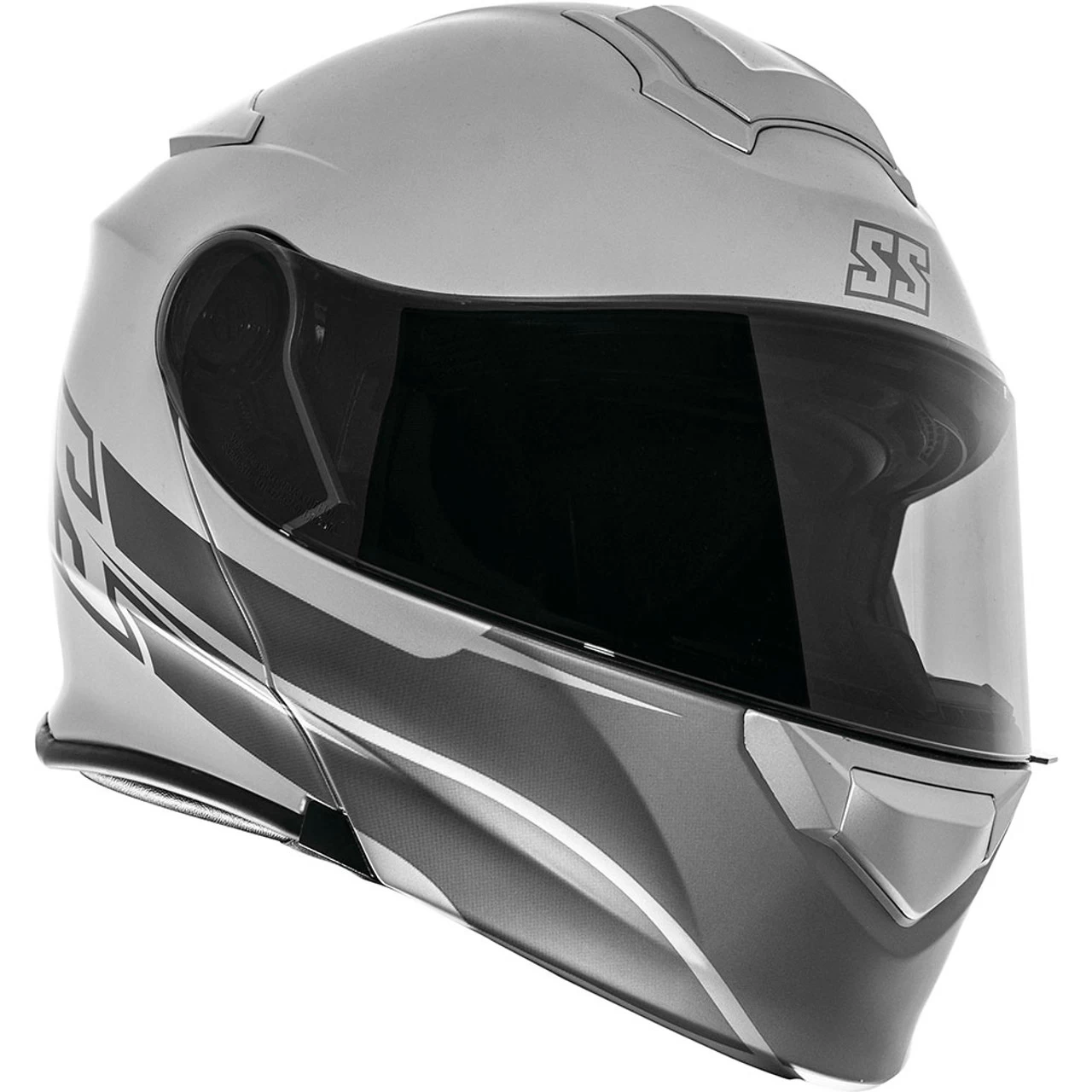 Speed And Strength SS4100 SS Logo Modular Helmet - Satin Silver 5 Speed And Strength SS4100 SS Logo Modular Helmet - Satin Silver - Image 5