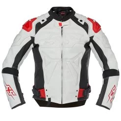 Speed And Strength Revolt Leather Jacket - White/Black/Red