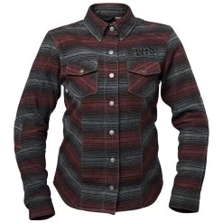 Speed And Strength Brat Women's Armored Moto Shirt - Black/Burgundy