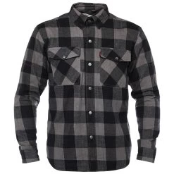 Speed And Strength Dropout Armored Moto Flannel Shirt - Black/Gray