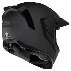 Icon Airflite Moto Helmet - Rubatone Black -Cycling Equipment Shop AirfliteMotoBlackBack 30861.1579273874