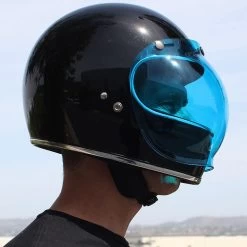 Biltwell Anti-Fog Bubble Shield - Blue -Cycling Equipment Shop Biltwell Anti Fog Bubble Shield Blue 4 80775.1521123645