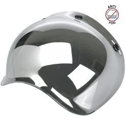 Biltwell Anti-Fog Bubble Shield - Chrome Mirror