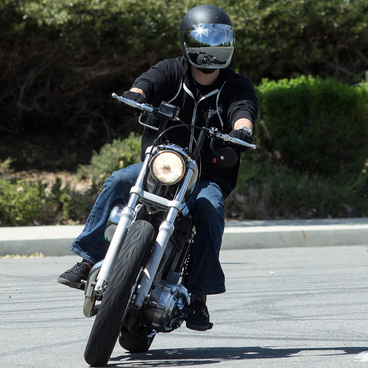 Biltwell Anti-Fog Bubble Shield - Chrome Mirror 6 Biltwell Anti-Fog Bubble Shield - Chrome Mirror - Image 6