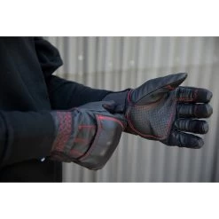 Biltwell Belden Leather Gloves - Black Redline -Cycling Equipment Shop Biltwell Belden Leather Gloves Black Redline Stitch 4 65892.1569525211