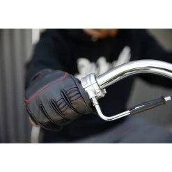 Biltwell Belden Leather Gloves - Black Redline -Cycling Equipment Shop Biltwell Belden Leather Gloves Black Redline Stitch 8 60341.1569525210