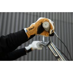 Biltwell Belden Leather Gloves - Cement/Yellow -Cycling Equipment Shop Biltwell Belden Leather Gloves Cement 1 22904.1569524060