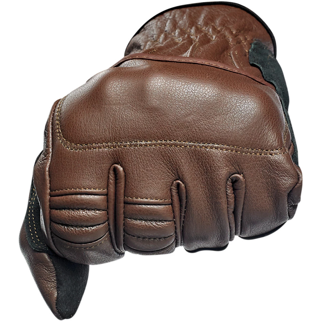 Biltwell Belden Leather Gloves - Chocolate Brown 3 Biltwell Belden Leather Gloves - Chocolate Brown - Image 3