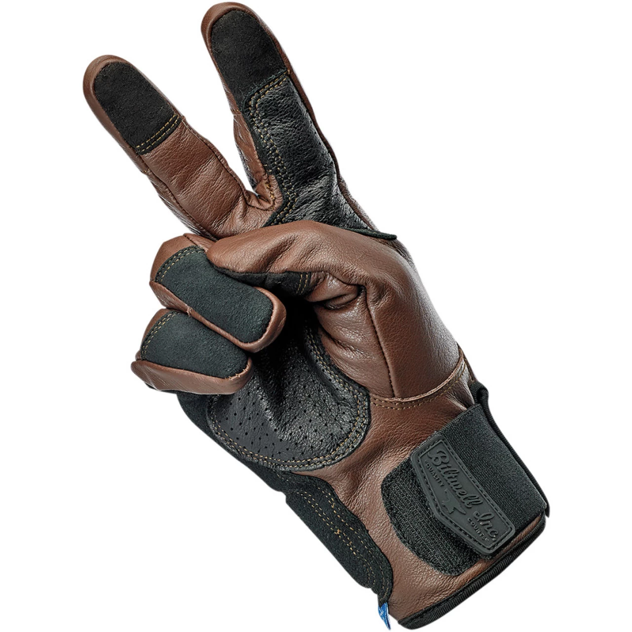 Biltwell Belden Leather Gloves - Chocolate Brown 2 Biltwell Belden Leather Gloves - Chocolate Brown - Image 2