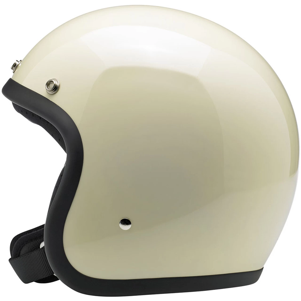 Biltwell Bonanza Helmet - Gloss Vintage White 3 Biltwell Bonanza Helmet - Gloss Vintage White - Image 3