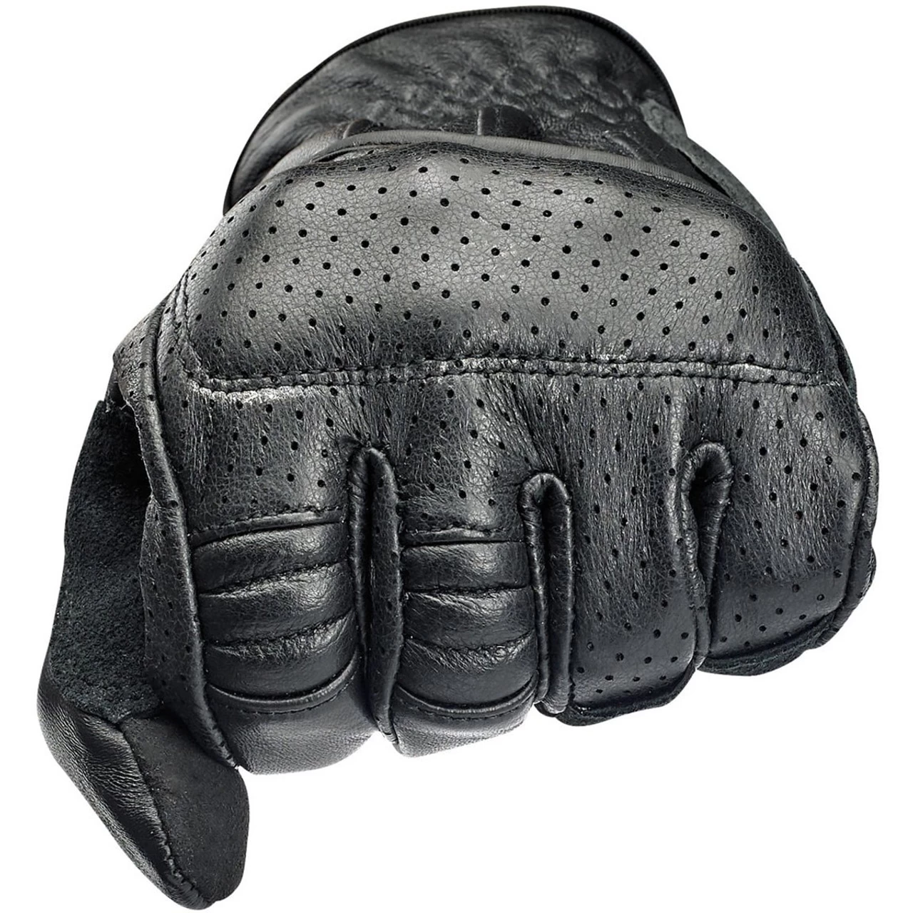Biltwell Borrego CE Leather Gloves - Black/Black 4 Biltwell Borrego CE Leather Gloves - Black/Black - Image 4