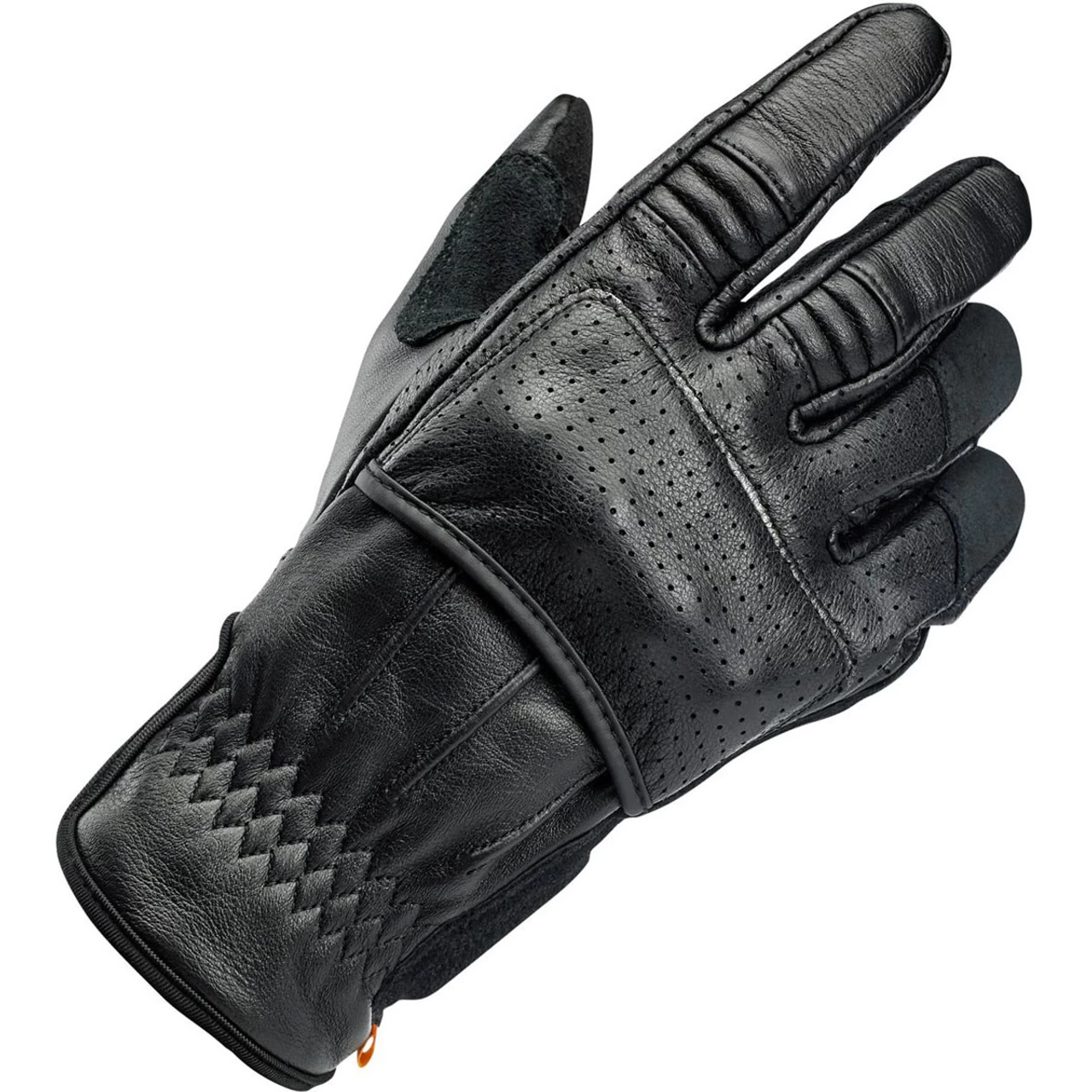 Biltwell Borrego CE Leather Gloves - Black/Black 9 Biltwell Borrego CE Leather Gloves - Black/Black - Image 9