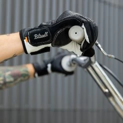 Biltwell Borrego CE Leather Gloves - Black/Cement -Cycling Equipment Shop Biltwell Borrego Gloves Black Cement 8 07245.1567007008