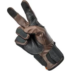 Biltwell Borrego CE Leather Gloves - Chocolate -Cycling Equipment Shop Biltwell Borrego Gloves Chocolate Black 5 67726.1567006294