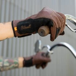 Biltwell Borrego CE Leather Gloves - Chocolate -Cycling Equipment Shop Biltwell Borrego Gloves Chocolate Black 9 39857.1567006326