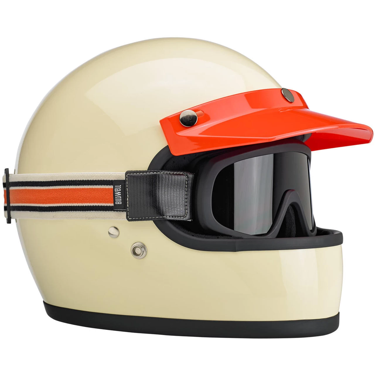 Biltwell Overland 2.0 Racer Goggle - Black/Cream/Orange 5 Biltwell Overland 2.0 Racer Goggle - Black/Cream/Orange - Image 5