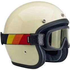 Biltwell Overland 2.0 Tri-Stripe Goggle - Black/Red/Yellow/Orange -Cycling Equipment Shop Biltwell Overland 2 Tri Stripe Goggles Black Yellow Red Orange 2 38446.1541080389