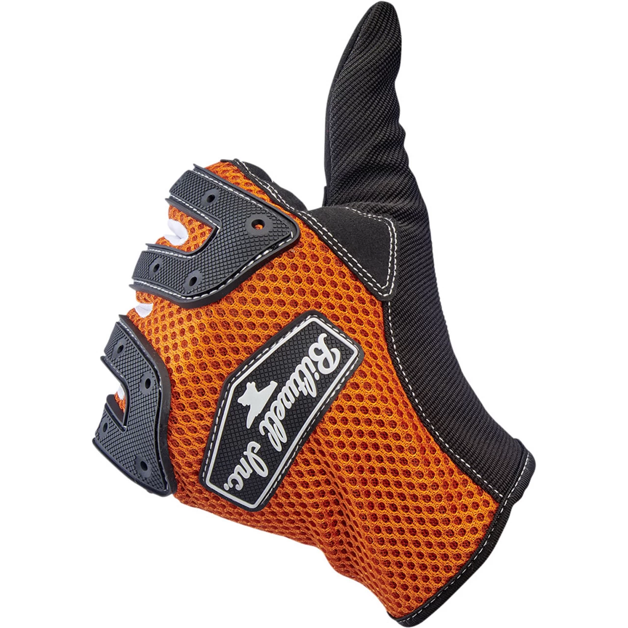 Biltwell Anza Gloves - Orange/Black 4 Biltwell Anza Gloves - Orange/Black - Image 4
