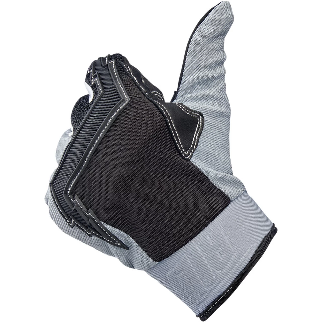 Biltwell Baja Gloves - Gray/Black 5 Biltwell Baja Gloves - Gray/Black - Image 5