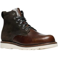 Broken Homme Jaime Leather Boots - Brown