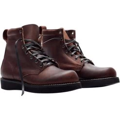 Broken Homme James Leather Boots - Oxblood Red