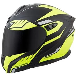 Scorpion EXO-GT920 Shuttle Modular Helmet - Neon -Cycling Equipment Shop EXO GT920 Shuttle Black Neon left 48777.1509991460