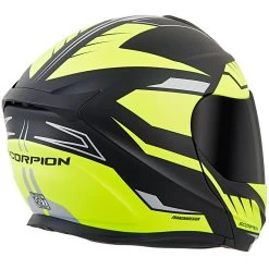 Scorpion EXO-GT920 Shuttle Modular Helmet - Neon -Cycling Equipment Shop EXO GT920 Shuttle Black Neon rear right 66162.1509991461