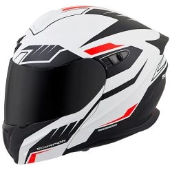 Scorpion EXO-GT920 Shuttle Modular Helmet - White/Black -Cycling Equipment Shop EXO GT920 Shuttle White Red left 86705.1509995165
