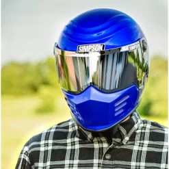Simpson Outlaw Bandit Helmet - Rayleigh Blue -Cycling Equipment Shop Edited Rayleigh Blue 1 1 of 1 06960.1564694505