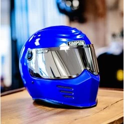 Simpson Outlaw Bandit Helmet - Rayleigh Blue -Cycling Equipment Shop Edited Rayleigh Blue 3 of 3 03514.1564694518