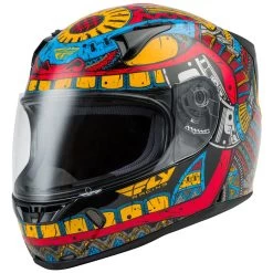 FLY Street Revolt FS Codex Helmet - Red/Blue/Yellow