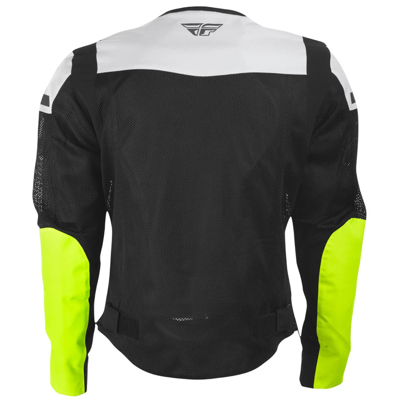 FLY Street Flux Air Mesh Jacket - Black/Hi-Viz 2 FLY Street Flux Air Mesh Jacket - Black/Hi-Viz - Image 2