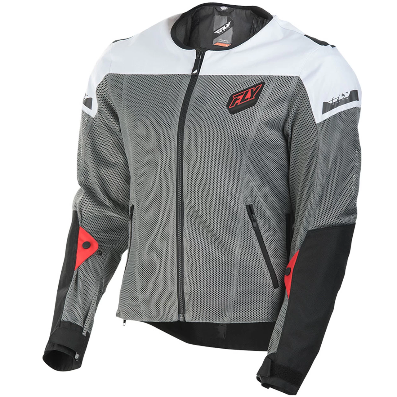 FLY Street Flux Air Mesh Jacket - Gray/White 1 FLY Street Flux Air Mesh Jacket - Gray/White