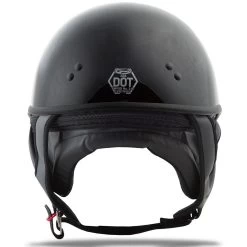GMAX GM35 Solid Full Dressed Half Helmet - Gloss Black -Cycling Equipment Shop GMax GM 35 Full Dressed Half Helmet Gloss Black 3 91487.1528289414