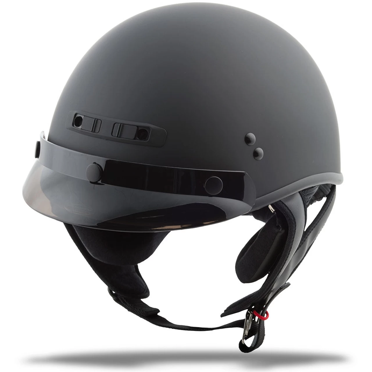 GMAX GM35 Solid Full Dressed Half Helmet - Matte Black 1 GMAX GM35 Solid Full Dressed Half Helmet - Matte Black