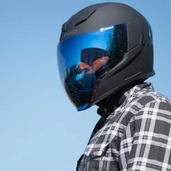 Icon Airflite RST Blue Face Shield -Cycling Equipment Shop Icon Airflite RST Blue Shield 2 80074.1527684011