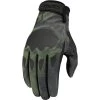 Icon Hooligan Gloves - Battlescar Green
