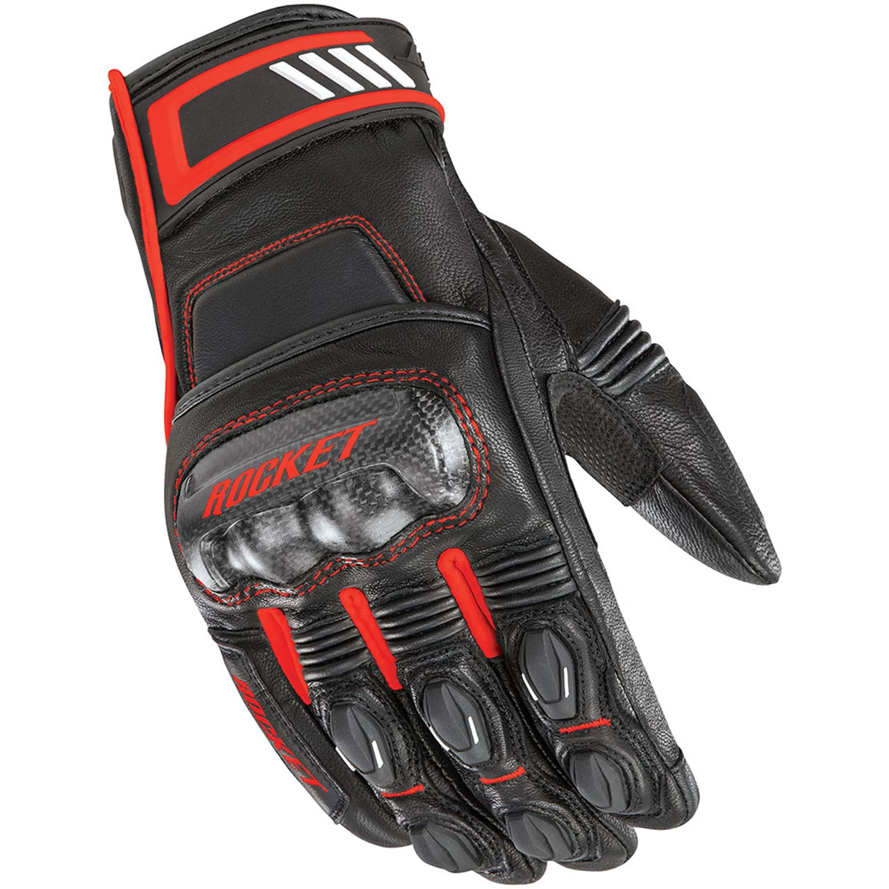 Joe Rocket Highside Gloves - Black/Red 1 Joe Rocket Highside Gloves - Black/Red