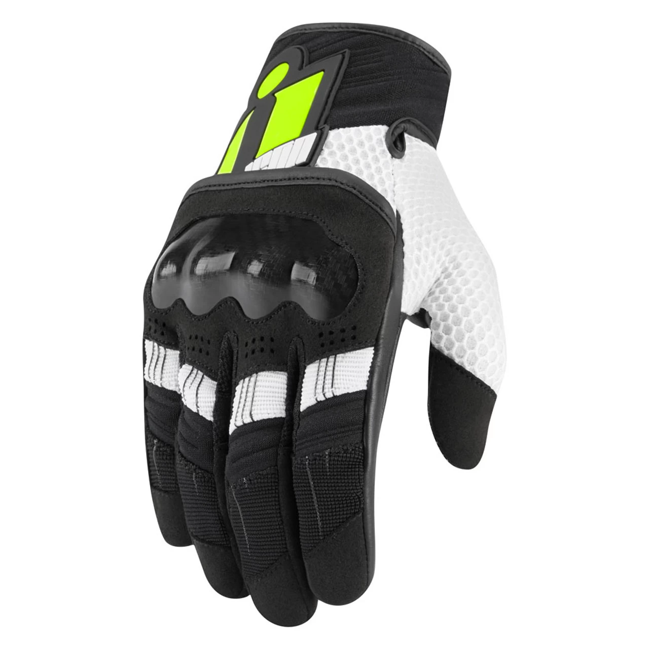 Icon Overlord Gloves - Hi Viz 1 Icon Overlord Gloves - Hi Viz