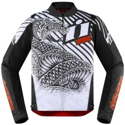 Icon Overlord SB2 Jacket - Serpecant White